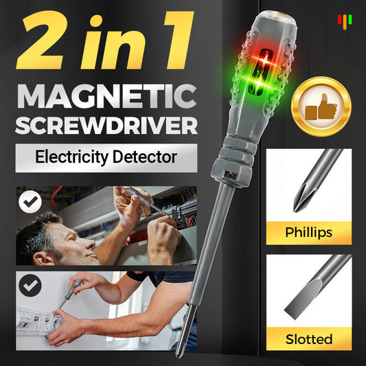 💥Hot Sale-50%OFF💥2-in-1  High Torque Strong Magnetic Screwdriver Electricity Detector