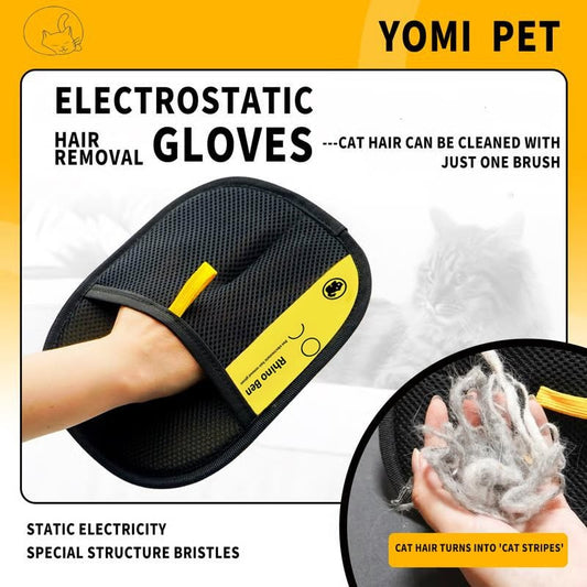 🔥HOT SALE ENDS SOON!🐱Pet Hair Remover Electrostatic Gloves🧤