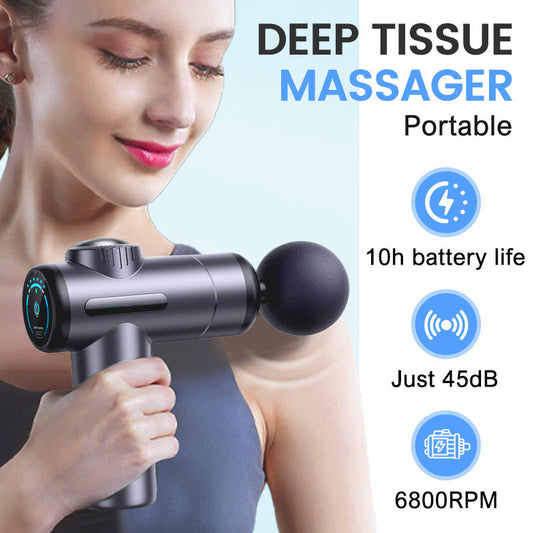 💥Portable Deep Tissue Massager with 6 Speeds & 8 Heads🎁