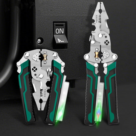 ⚒️🏆Multifunctional Foldable Wire Stripping Scissors with Electrical Test