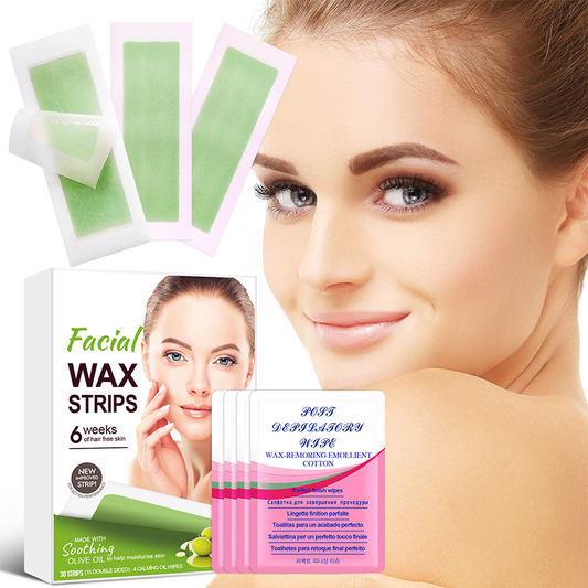 ⚡🫧🔥2025 50% discount 🔥90PCS Hair Removal Wax Strips 丨💕Allergy friendly formula and results after 28 days💕丨 can also be the biggest punishment for failing the game!💥