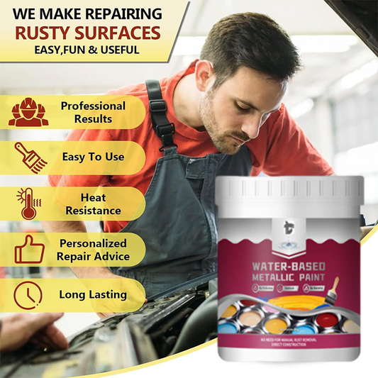 "🚨 STOP RUST IN ITS TRACKS! 🔨 Transform Metal Surfaces in ONE Coat—No Sanding, No Fumes, Just PERFECT Protection!"