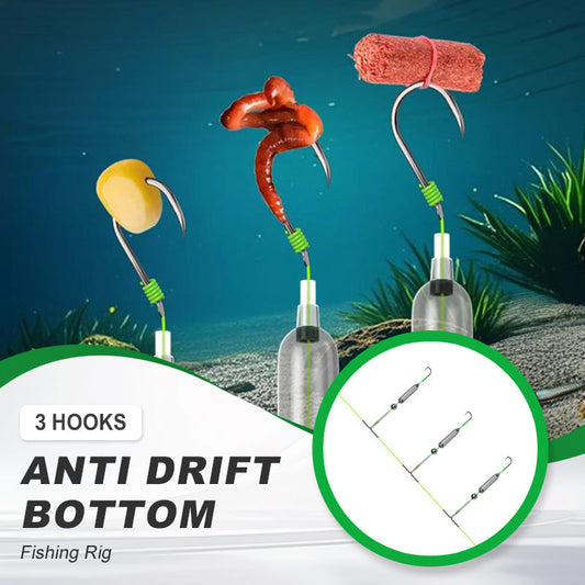 🏆✨🐟3 Hooks Anti Drift Bottom Fishing Rig