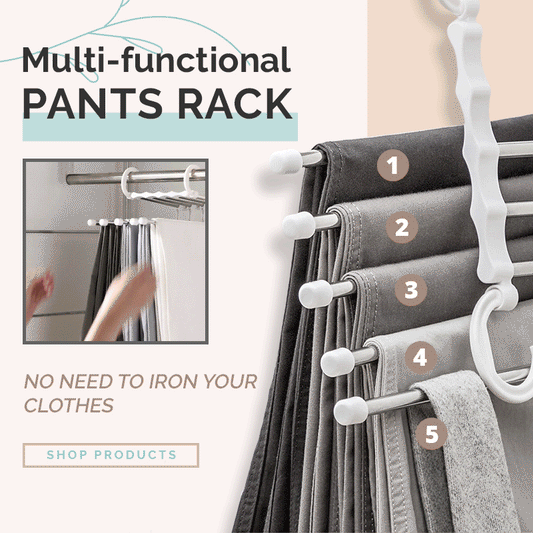 🔥Buy 2 Get 1 Free💰Household Multifunctional Telescopic Folding Multi-layer Pants Storage Rack📢📢Flash Sale: Ending in 3 Hours!⏰⏰