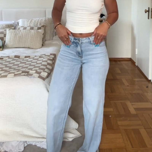 🔥 LAST DAY PROMOTION - 50%OFF 🔥 Women’s Vintage High Waist Straight Leg Jeans