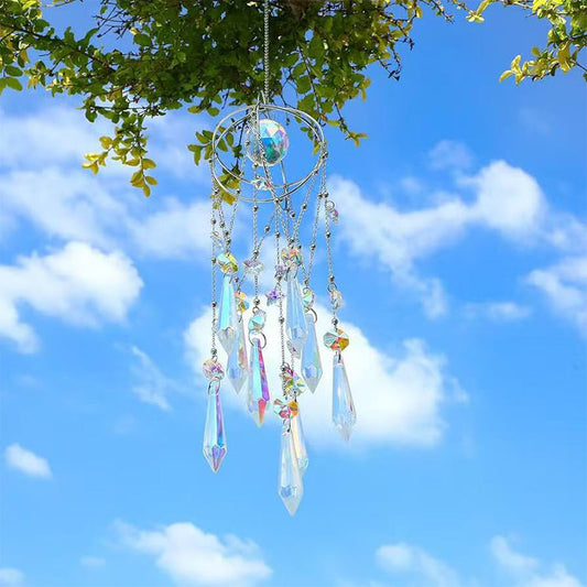 CATCH THE SUN, CATCH JOY – Rainbows That Dance in Your Home! 🌈Radiant Hanging Crystal Prism Suncatcher Pendant