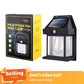 📢📢40% OFF !! ⏰ Solar Tungsten Wall Light – Auto-on, warm glow & wire-free ✨