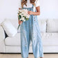💃Limited time sale 50% OFF💓Women's Cute Casual Button Jumpsuit Ripped Denim Overalls