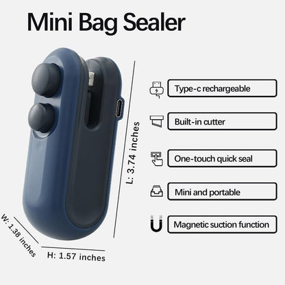 💥💥💥 Mini Sealer Small Household Hand Pressure Sealer Portable Snack Plastic Bag Heat Sealing Machine
