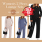 📢📢60%  OFF !! ⏰Women's Crew Neck Top & Drawstring Pants Set