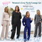 📢📢60%  OFF !! ⏰Women's Crew Neck Top & Drawstring Pants Set