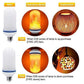 🔥LED flame light bulb with gravity sensing effect