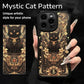 📢📢50 % OFF !!⏰Black Cat & Gold Pattern Phone Cover with Strap