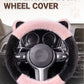 📢📢50 % OFF !!⏰⏰ Universal Non-slip Soft Cute Cat Ears Plush Steering Wheel Cover🐼😽