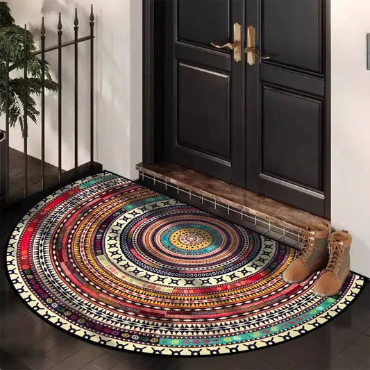 📢📢50%  OFF !! ⏰Boho Style Semicircular Door Mat - Non Slip Soft Floor Carpet