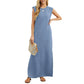 📢📢50% OFF !!!⏰Women Loose Split Wrinkle-Free Long Dress