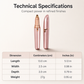 📢📢40% OFF !! ⏰ Electric Eyebrow Trimmer Pen with LED Light – USB Rechargeable Precision Hair Remover