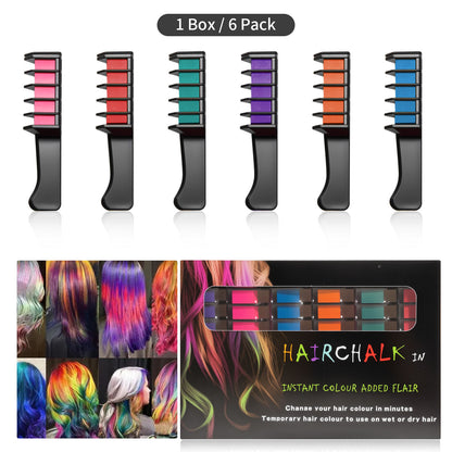 📢📢55% OFF !!⏰⏰Temporary Hair Dye Chalk Comb- Cruelty Free