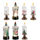 📢📢60 % OFF !!✨Battery Operated Lighted Christmas Snow Globe Candle