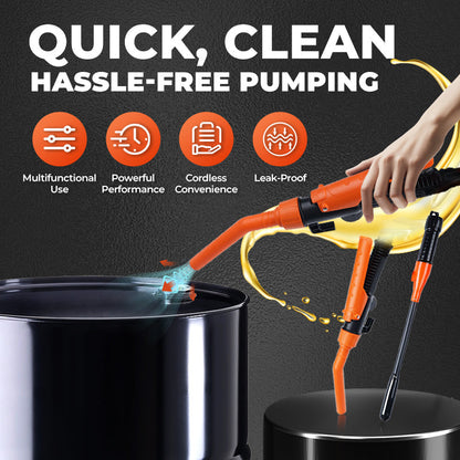 📢📢50% OFF !!!⏰Battery Powered Liquid Transfer Pump - Fast & Safe Siphoning for Fuel, Water & Oils with Auto-Stop Function ⛽🔋