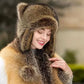 📢📢60 % OFF !!🎅【🎁Best Christmas Gift🎁】🎄 Raccoon Tail Fur Parent-Child Plush Hat