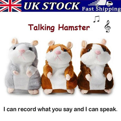 📢📢40% OFF !! ⏰ Talking Hamster Plush – Repeats sounds & cute interactive fun ✨