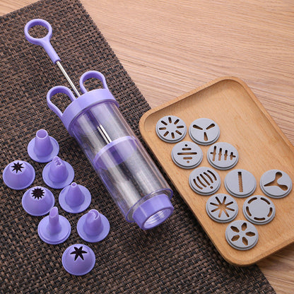 ⏳Limited-time 50% off⏰Stainless Steel Cake Decorating Gun Kit💉🏵️🍪