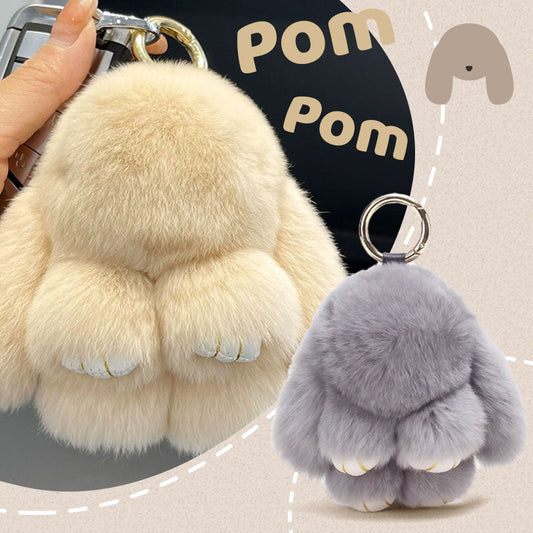 📢📢50%  OFF !! ⏰🐰Handmade Soft Bunny PomPom Charms