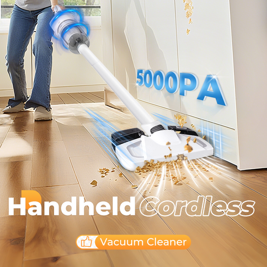 💥Handheld Cordless Vacuum Cleaner - 15KPA Strong Suction & 30 Mins Runtime for Quick Car & Home Cleaning 🏠🚗