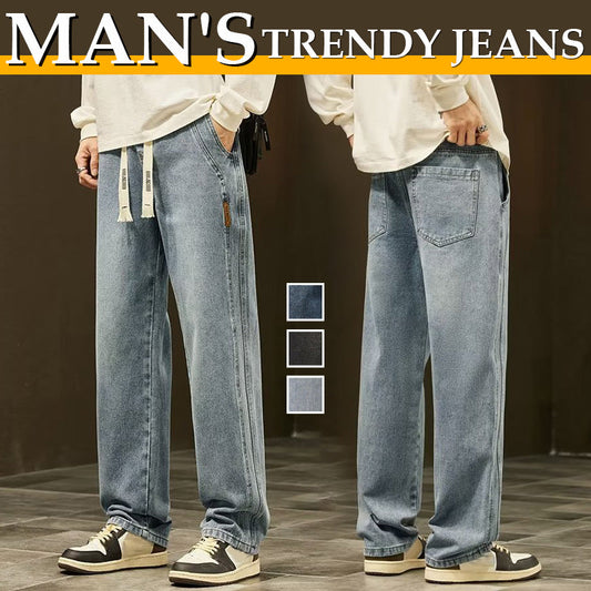 📢📢60 % OFF !!🎅Men's Loose Straight Jeans👖💥