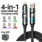 🔥Limited Time Buy 1 Get 1 Free⚡4-in-1 USB Charging Cable fast charging MAX 240W (With Box)⚡