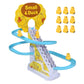 📢📢50% OFF !! ⏰ Little Duck Climbing Stair Toy – Musical Lights, Automatic Climbing & Endless Toddler Fun 🦆🎵