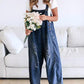 💃Limited time sale 50% OFF💓Women's Cute Casual Button Jumpsuit Ripped Denim Overalls