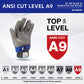 📢📢50% OFF !! ⏰Food Grade Metal Mesh Glove – Cut Resistant, ANSI A9, Easy Clean 🍖
