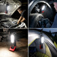 🔥SAKERPLUS Rechargeable Work Light, 3000LM COB LED Magnetic Mechanic Light with 360° Swivel Hook, 180° Adjustable Stand, Flashlight Mode, USB-C Charging, IP54 Water-Resistant for Car Repair, Garage & Camping