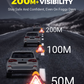 3-IN-1 Solar Emergency Triangle Warning Light at the Roadside