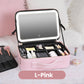 📢📢50% OFF !! ⏰Flawless Makeup Anywhere – Portable LED Mirror Makeup Bag!✨