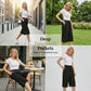 📢📢40% OFF !! ⏰Women's Casual Comfortable Elastic Waist Capri Pants