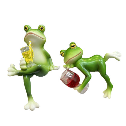 🎁Ideja za poklon, vruća rasprodaja, 50% popusta🐸 Ukras za vješalicu za cvijeće u obliku žabe🍷