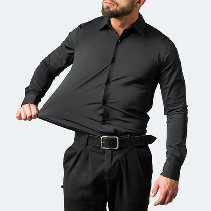 📢📢30% OFF !! ⏰50K+ SOLD!👴🕊️ Men's Short Sleeve Dress Shirt – Dressed up, not stressed. Soft stretch, no iron needed. Looks great with chinos or dress pants. Perfect for birthdays, anniversaries or Sunday best. ✨👔