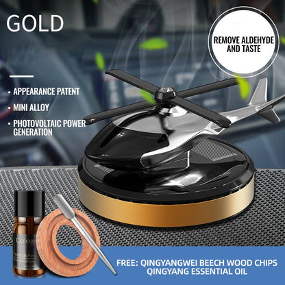 📢📢40% OFF !! ⏰Metal Solar Helicopter Air Freshener