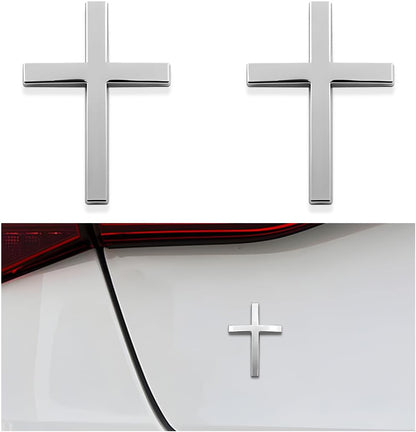 💥 BUY 1 GET 1 FREE! 🚗✝️ Metal Jesus Christ Cross Badge Stickers – 3D Self-Adhesive Car Scratch Cover 🌟📢📢Flash Sale⚡: Ending in 3 Hours!⏰⏰