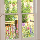 📢📢50% OFF !! ⏰Colorful Floral Bouquet Window Sticker – Vibrant design, easy peel & removable – Perfect for home, cafe & spring decor ✨
