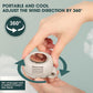 📢📢30% OFF !! ⏰360° Rotatable Portable Mini Clip-on Fan