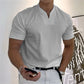 📢📢50% OFF !!!⏰ Men's Gentleman Business Short Sleeve V-Neck T-Shirt – Breathable Cotton Blend, Classic Fit & Available Up to 5XL ✨