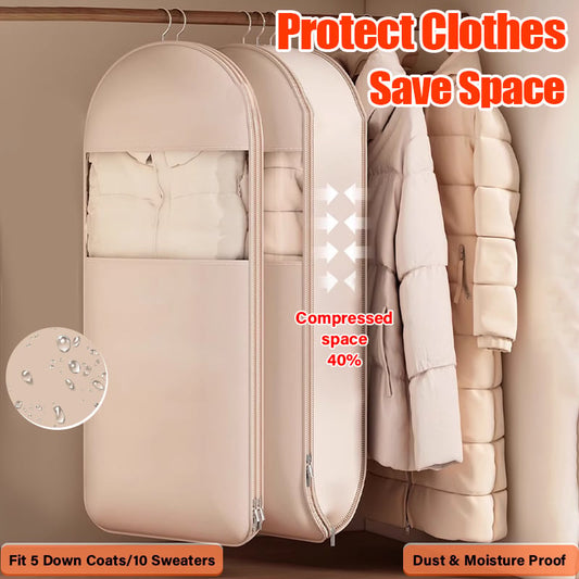 📢📢50% OFF !!!⏰Space Saving Hanging Garment Bag with Self Compression Zipper