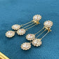 📢📢30% OFF !! ⏰✨Zircon Round Petal Earrings🎀