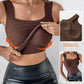 📢📢60%  OFF !! ⏰Women’s U Neck Thermal Tank Tops with Built-In Bra