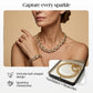 📢📢49% OFF !!!⏰Adjustable Rhinestone Leaf Link Necklace & Bracelet Set