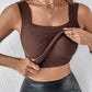 📢📢60%  OFF !! ⏰Women’s U Neck Thermal Tank Tops with Built-In Bra